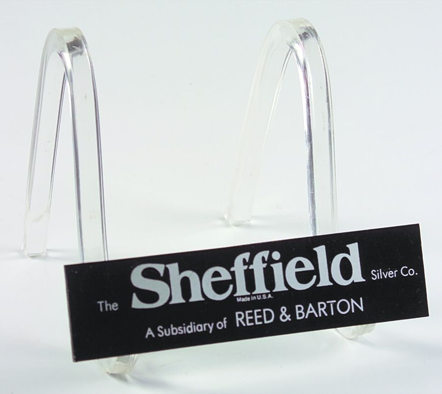 Advertising Signs Lucite Display Stand by Sheffield Silver Co (USA)-1