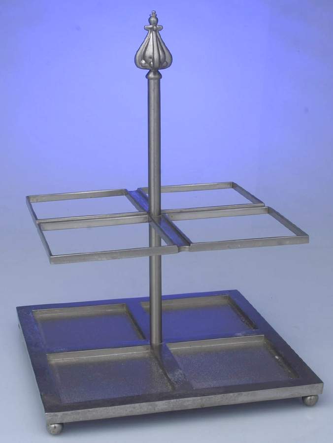 Astoria (Stainless, Hollowware) Metal Flatware Caddy by Southern Living-1