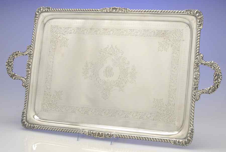 Sterling Hollowware 19" Waiter Tray by Walter-Charles Sissons-1
