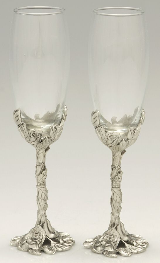 Pewter Hollowware Set of 2 Toasting Goblet by Seagull Pewter-1