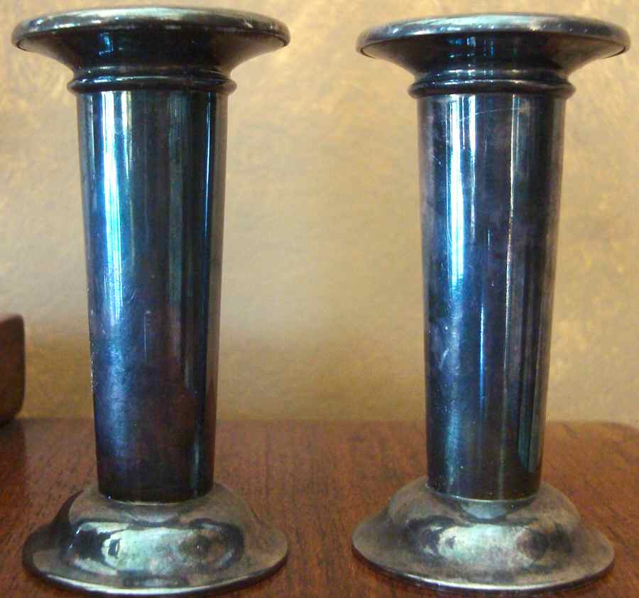 SW11 (Silverplate, Hollowware) Salt and Pepper Set by Swid Powell Hollowware-1