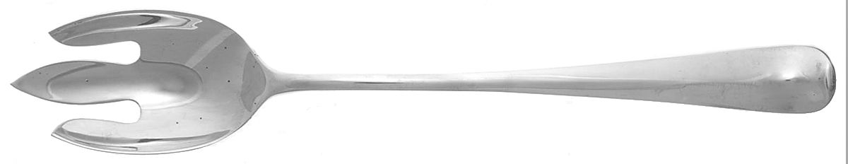 Georgian (Silverplate) Large Solid Dressing Fork by Silver Guild-1