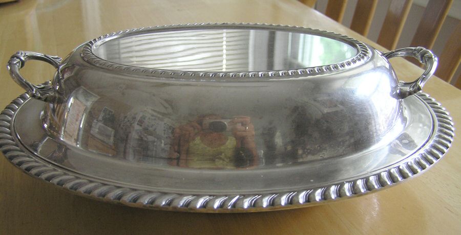 552 (Silverplate, Hollowware) Double Vegetable Bowl by Sheffield Silver Co (USA)-1