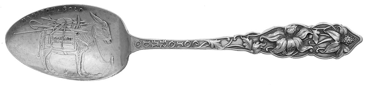 States & Cities Souvenir Spoons (Sterling) Colorado Five O'Clock Spoon by Scofield & Dewyngaert-1