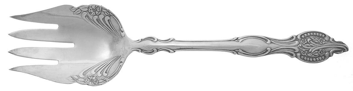 SDN21 (Silverplate) Solid Serving Fork by Sheridan Silver Co-1