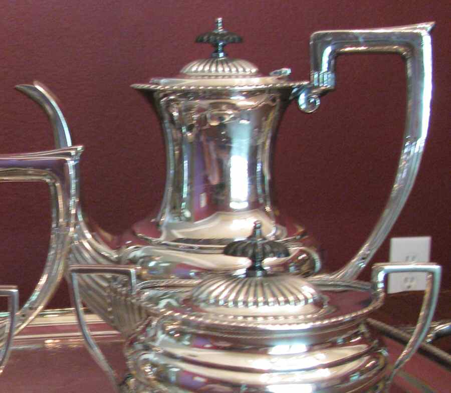 8589 (Silverplate, Hollowware) Silverplate Coffee Pot by Sheffield Silver Co (England)-1
