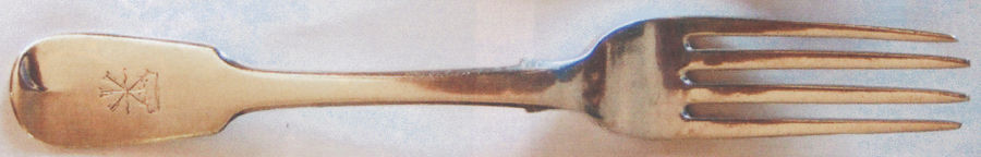 Fiddle (Sterling, 1811) Fork by Samuel Neville-1