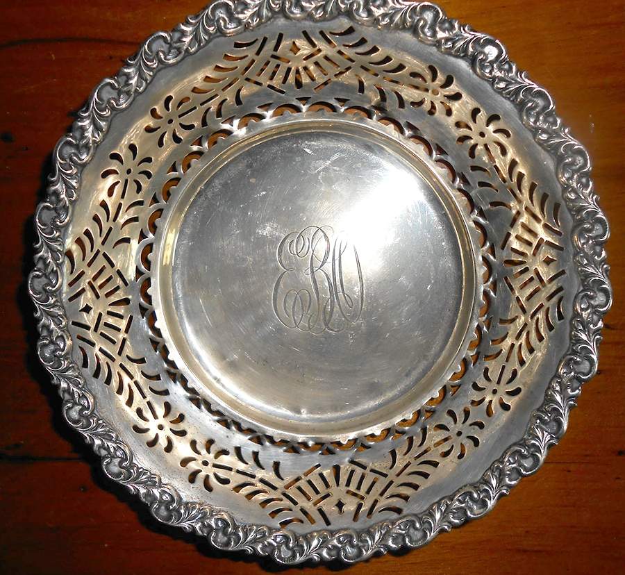 A307 (Sterling, Hollowware) 7" Pierced Bon Bon Bowl by Smith Patterson Co-1
