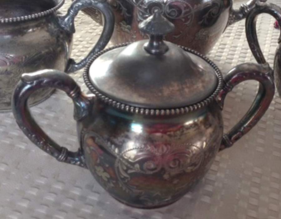 517 (Silverplate, Hollowware) Sugar Bowl & Lid by St Louis Silver Co-1
