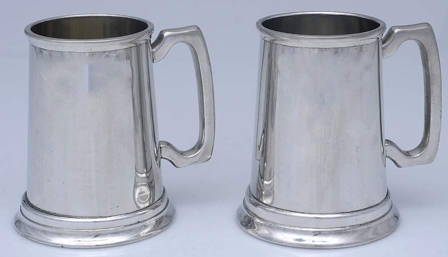 Manor Period Pewter Hollowware Tankard - Set of 2 by Sheffield Pewter-1