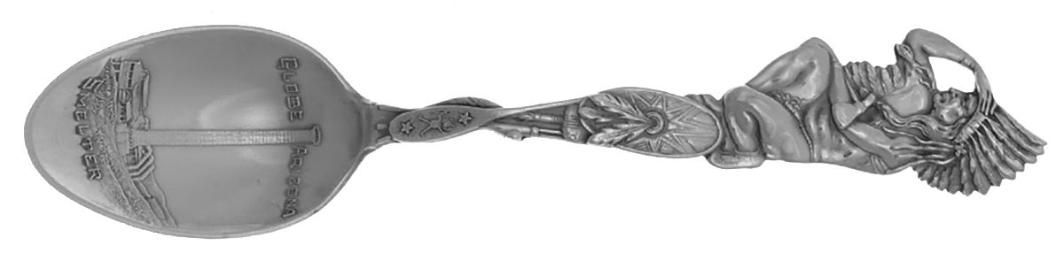 States & Cities Souvenir Spoons(Sterling) Arizona Teaspoon by Simmons & Paye-1