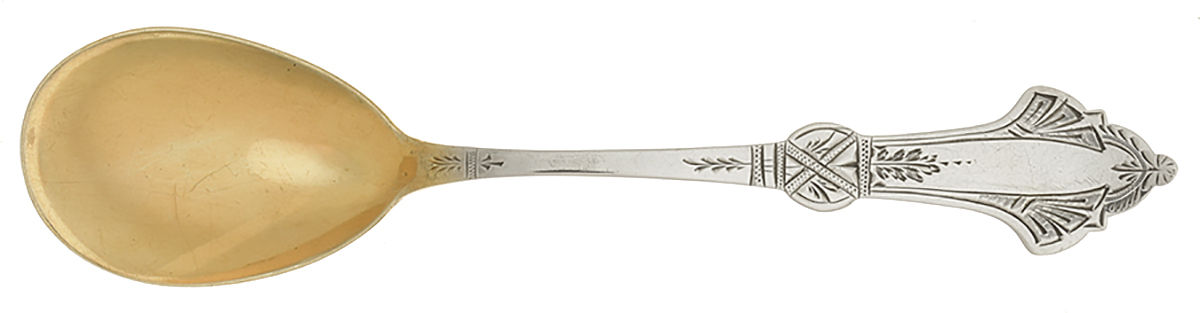 SDB5 (Coin) Ice Cream Spoon Individual by S. D. Brower & Son-1