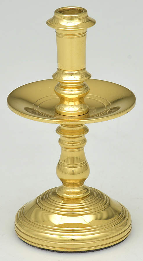 Williamsburg Collection (Brass, Hollowware) Individual Vigil Candleholder w/Bobeche by Sedgefield By Adams-1