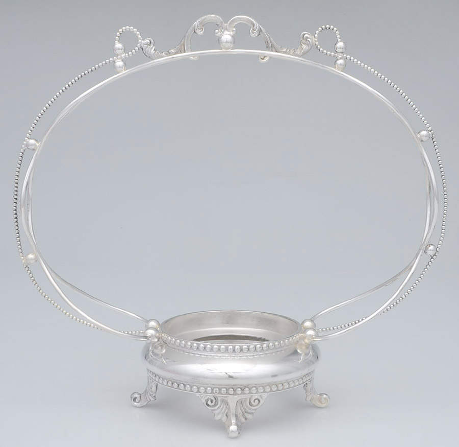 476 (Silverplate, Hollowware) Bride's Basket W/No Glass Insert by Standard Silver Toronto-1