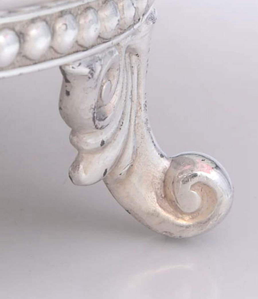 476 (Silverplate, Hollowware) Bride's Basket W/Glass Insert by Standard Silver Toronto-2