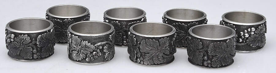 SEP1 (Pewter, Hollowware) Napkin Ring - Set of 8 by Royal Selangor Pewter-1
