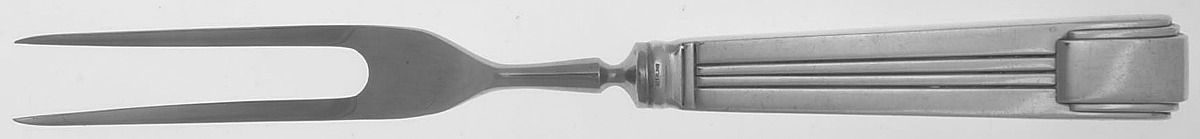 Century (Sterling, 1937, No Monograms) Small Steak Carving Fork with Stainless Prongs by Tiffany & CO SILVER-1