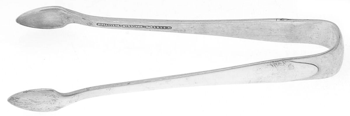 Clinton (Sterling, 1912, M-T-C Stamp) Small Sugar Tongs by Tiffany & CO SILVER-1