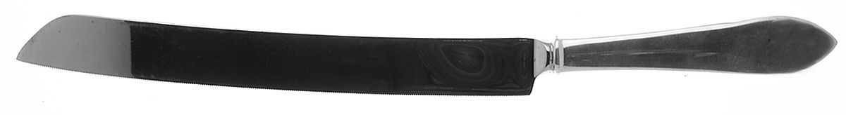 Faneuil (Sterling, 1910, M-C-T Stamps) Wedding Cake Knife with Stainless Blade HC by Tiffany & CO SILVER-1