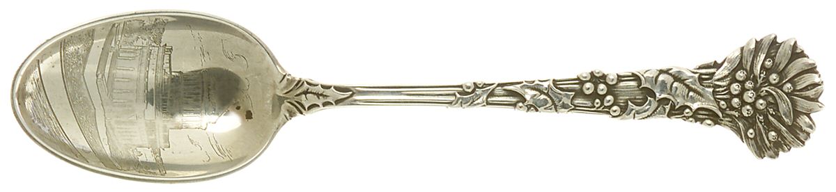 Holly (Sterling, 1895) Souvenir Spoon (Teaspoon) by Tiffany & CO SILVER-1