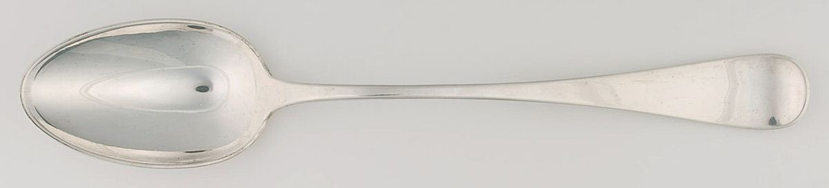 King William-Antique (Sterling, 1870) Gravy Dressing Spoon Solid with Button Large by Tiffany & CO SILVER-1