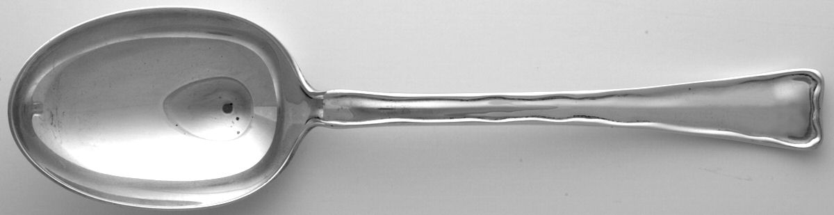 Lap-Over-Edge (Sterling, 1880) Vegetable Serving Spoon (Solid) by Tiffany & CO SILVER-1