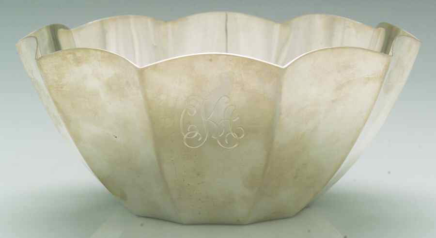 25140 (Sterling, Hollowware) 7" Vegetable-Round/Ruffled by Tiffany & CO SILVER-1