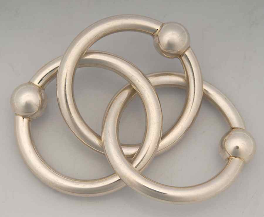 Sterling Hollowware Baby Rattle by Tiffany & CO SILVER-1