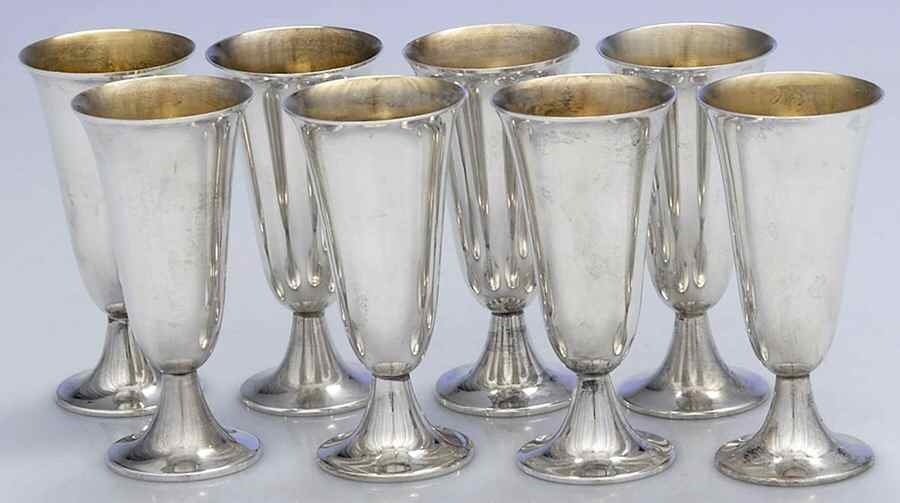 Sterling Hollowware Cordial Cup - Set of 8 by Tiffany & CO SILVER-1