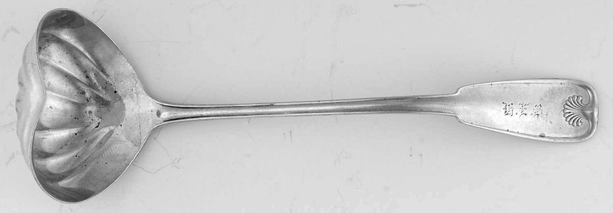 Palm (Sterling, 1871) Gravy Ladle with Heart Shape Bowl by Tiffany & CO SILVER-1