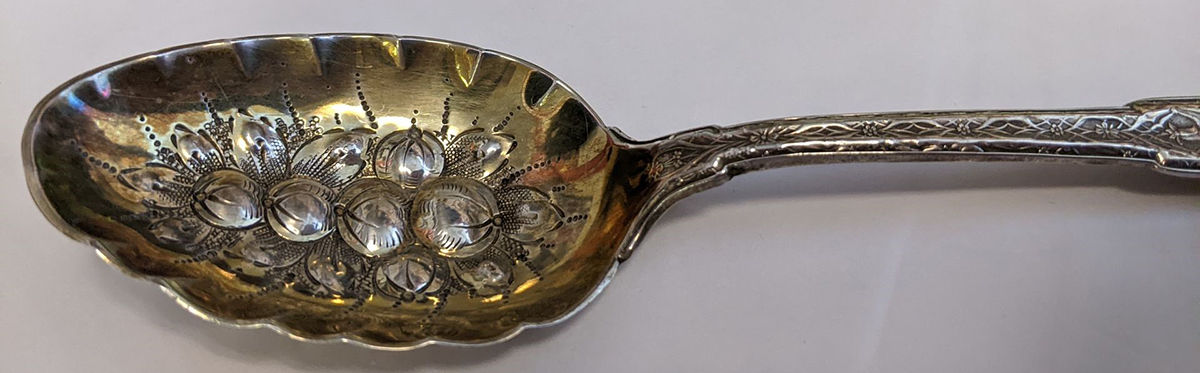 Persian (Sterling, 1872) Solid Berry Spoon/Tablespoon by Tiffany & CO SILVER-1