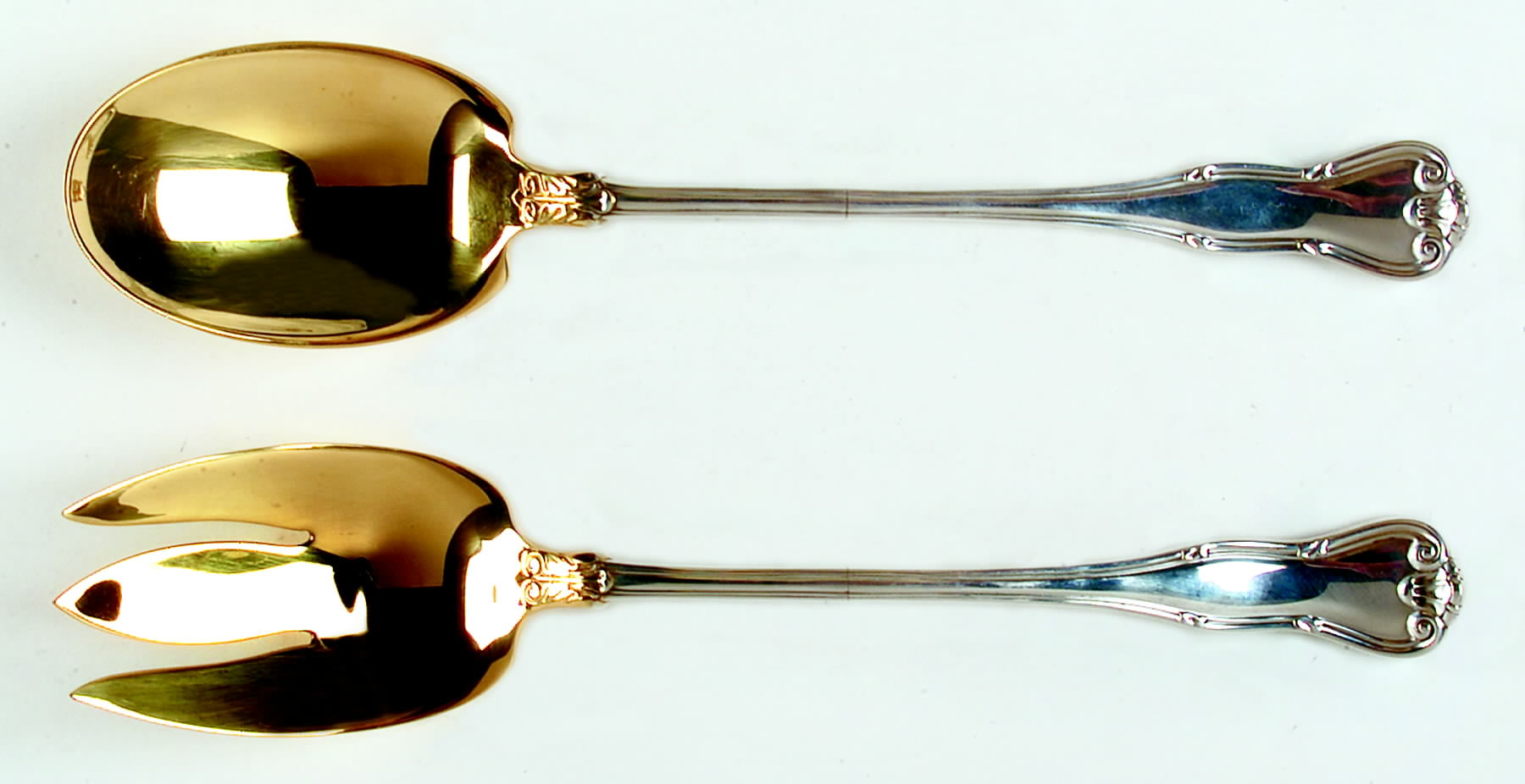 Provence (Sterling, 1961, No Monograms) (2 Pc) Solid Salad Set by Tiffany & CO SILVER-1