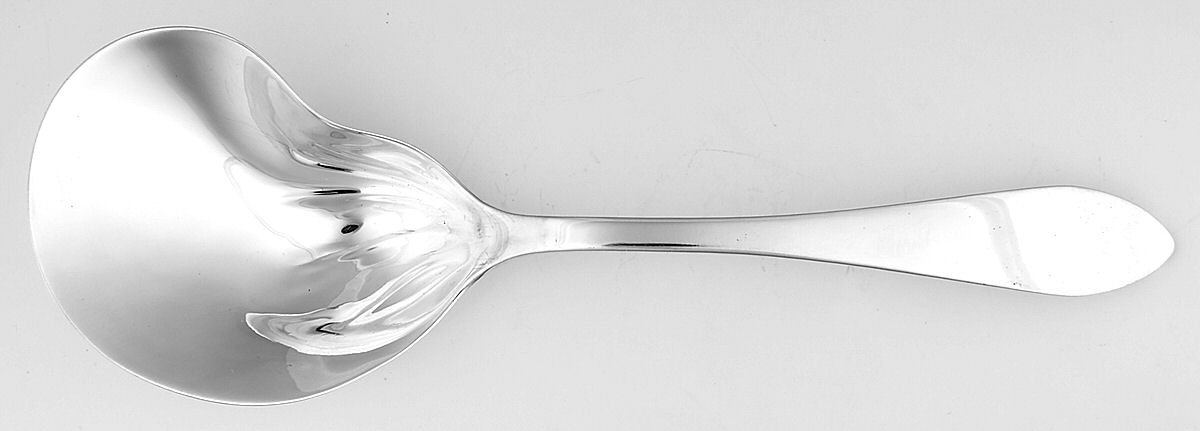 Queen Anne (Sterling, 1870) Berry Casserole Spoon w/Kidney Bowl by Tiffany & CO SILVER-1