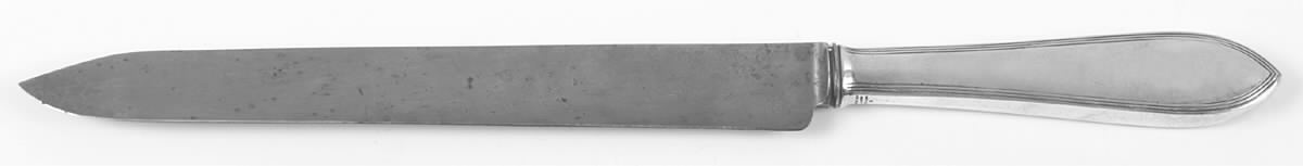 Reeded Edge (Sterling, 1937, No Monograms) Large Stainless Blade Roast Carving Knife by Tiffany & CO SILVER-1