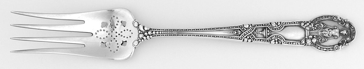 Renaissance (Sterling, 1905) Cold Meat Serving Fork Large Pierce by Tiffany & CO SILVER-1