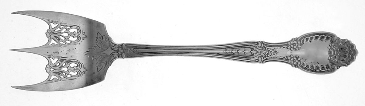 Richelieu (Sterling, 1892, No Monograms) Solid Bread Serving Fork by Tiffany & CO SILVER-1
