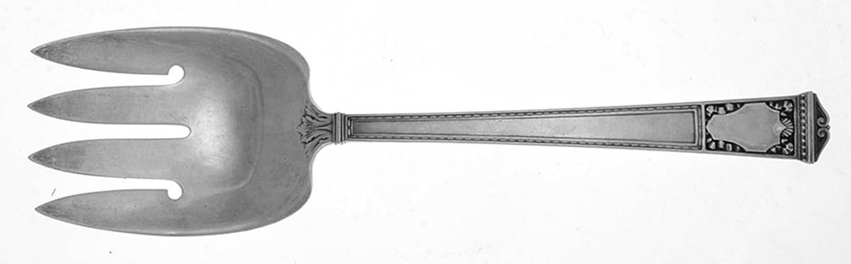 San Lorenzo (Sterling, 1916) Large Solid Fish Serving Fork by Tiffany & CO SILVER-1