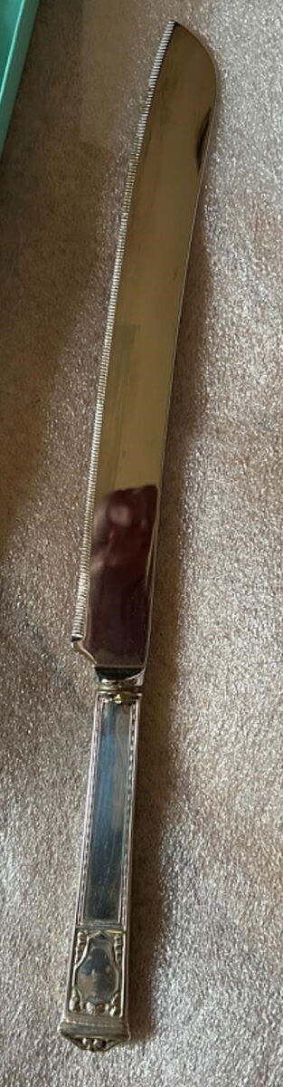 San Lorenzo (Sterling, 1916) Wedding Cake Knife with Stainless Blade by Tiffany & CO SILVER-1