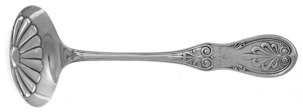 Saratoga (Sterling, 1870, No Monograms) Solid Gravy Ladle-Variant by Tiffany & CO SILVER-1