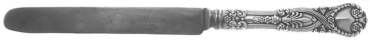 St. James (Sterling, 1898, No Monograms) Blunt Hollow Table Knife with Bolster by Tiffany & CO SILVER-1