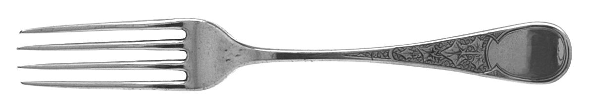 Antique Ivy (Sterling, 1870, No Monograms) Fork by Tiffany & CO SILVER-1