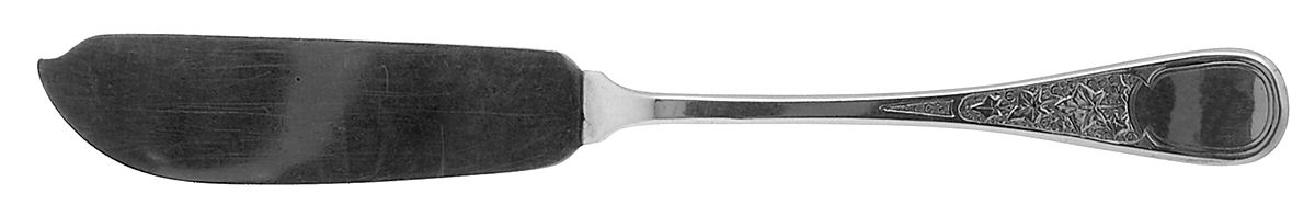 Antique Ivy (Sterling, 1870, No Monograms) Flat Handle Master Butter Knife by Tiffany & CO SILVER-1