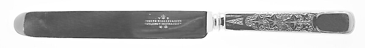Antique Ivy (Sterling, 1870, No Monograms) Blunt Hollow Knife with Bolster by Tiffany & CO SILVER-1