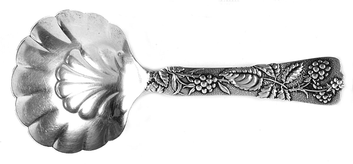Vine-Multi Motif (Sterling, 1872) Bon Bon Spoon with Shell Shape Bowl by Tiffany & CO SILVER-1
