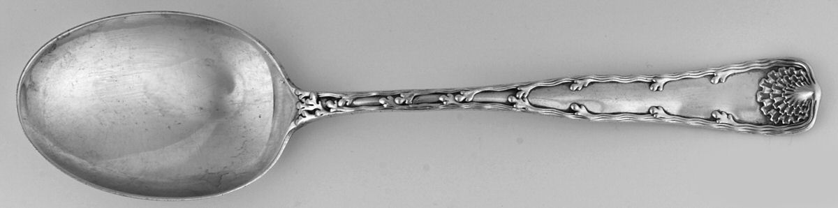 Wave Edge (Sterling, 1884) Solid Serving Spoon by Tiffany & CO SILVER-1