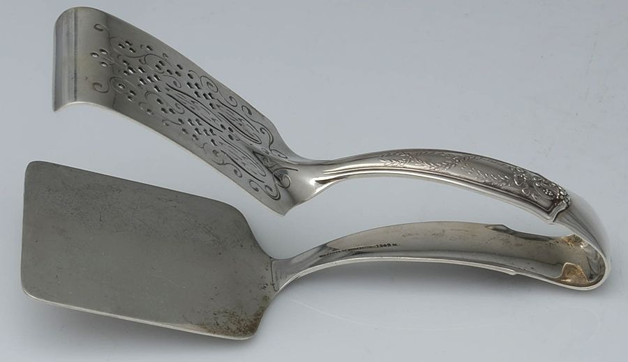Winthrop (Sterling, 1909) Solid Piece Aspragus Tongs by Tiffany & CO SILVER-1