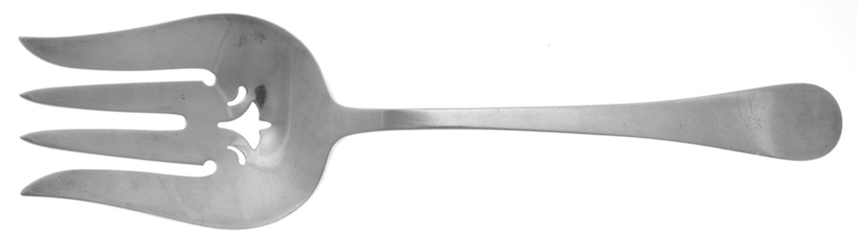 Hannah Hull (Sterling, 1927-1974) Solid Salad Serving Fork by Tuttle-1