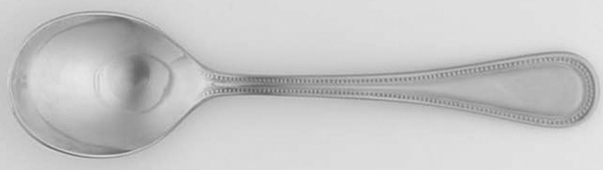 Beaded Antique (Stainless-Cutlery) Sugar Spoon by Towle Silver-1