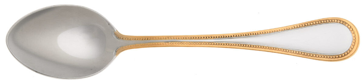Beaded Antique Gold(Stainless, Gold Accent, Gls) Teaspoon by Towle Silver-1