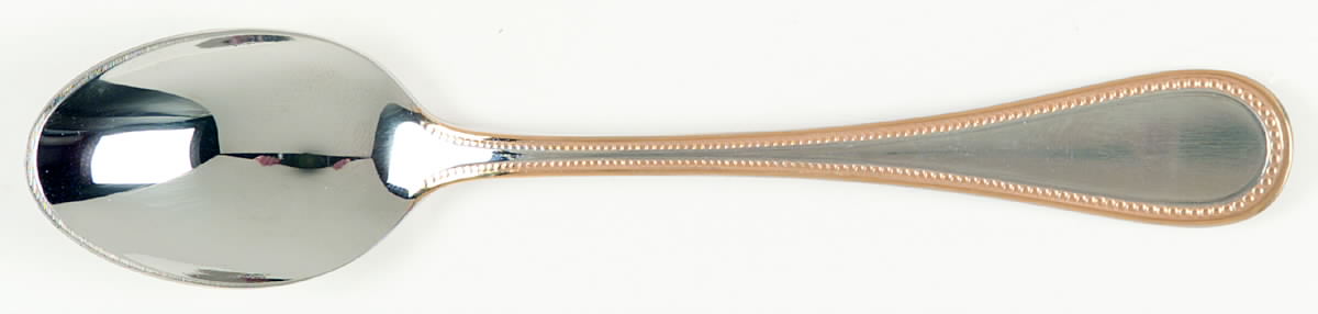 Beaded Antique Gold(Stainless, Gold Accent, Gls) Teaspoon by Towle Silver-1